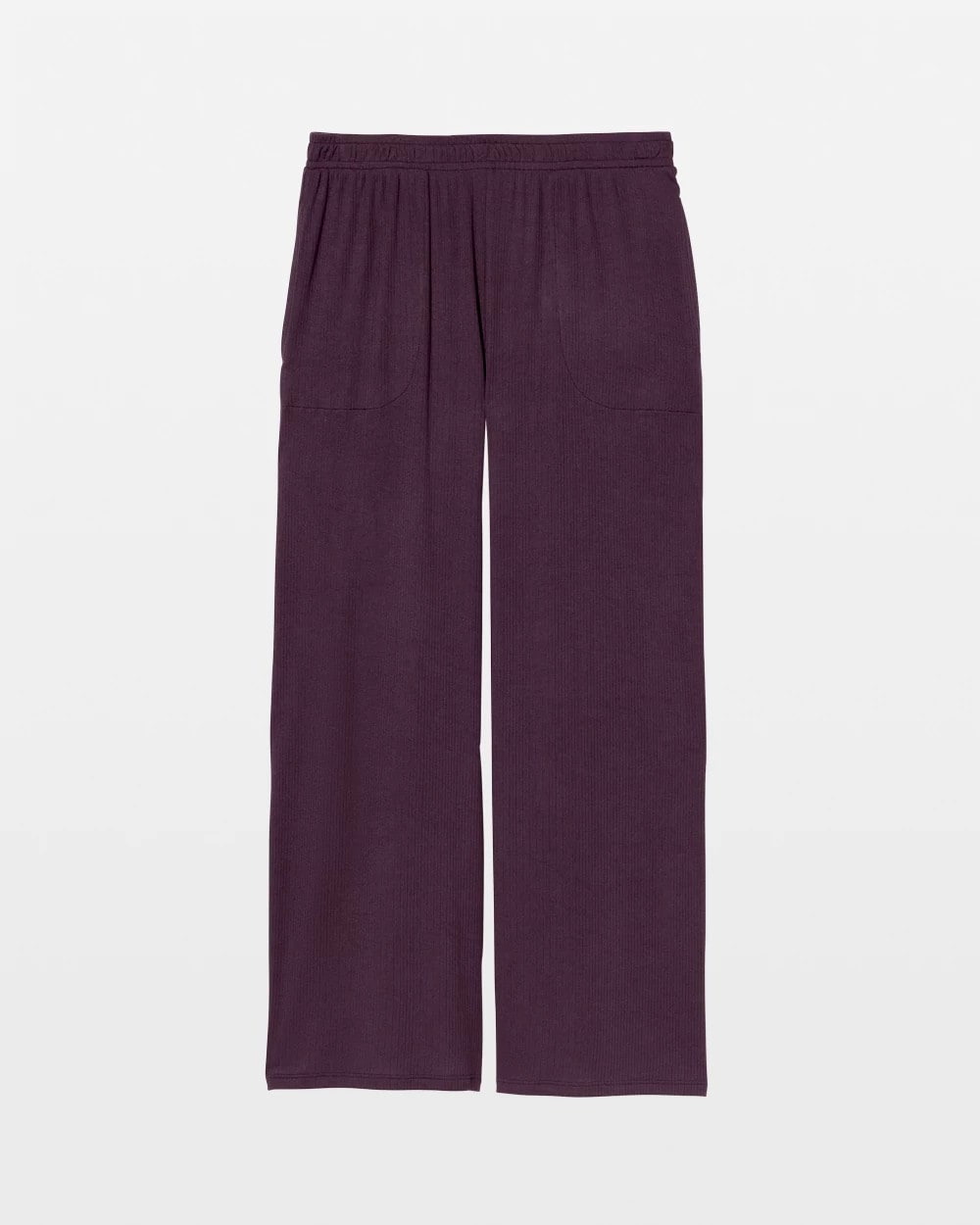 PLUM PERFECT - Lightweight Rib Knit Wide Leg Pajama Pants | Soma