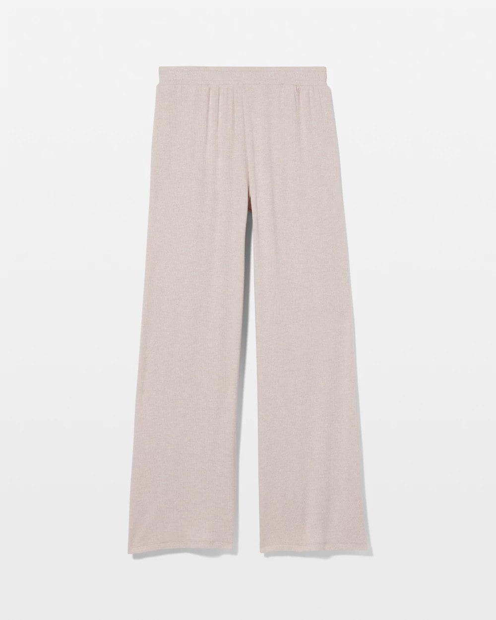 HEATHER BARELY THERE - Lightweight Rib Knit Wide Leg Pajama Pants | Soma