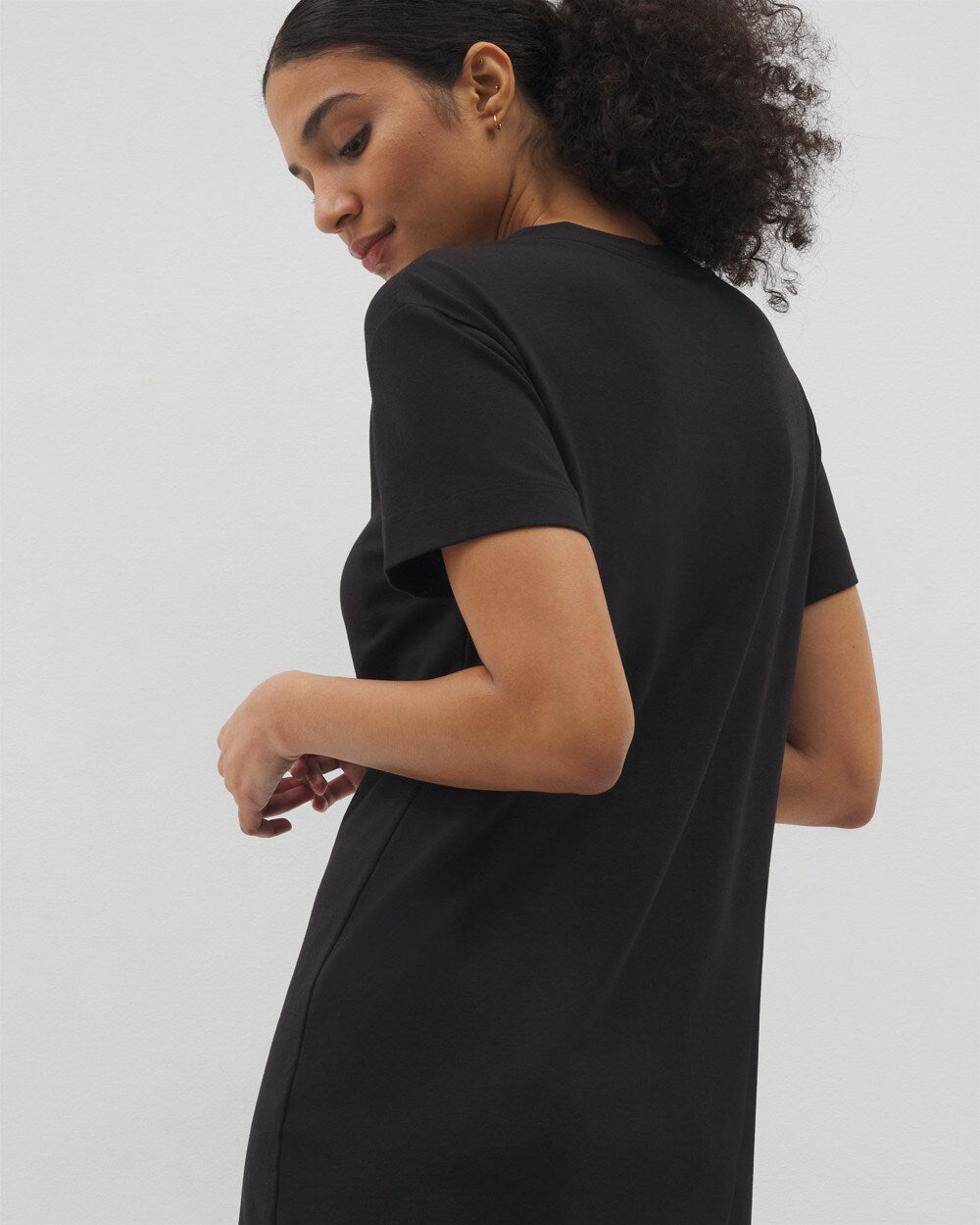 BLACK - Short-Sleeve Sleepshirt | Soma
