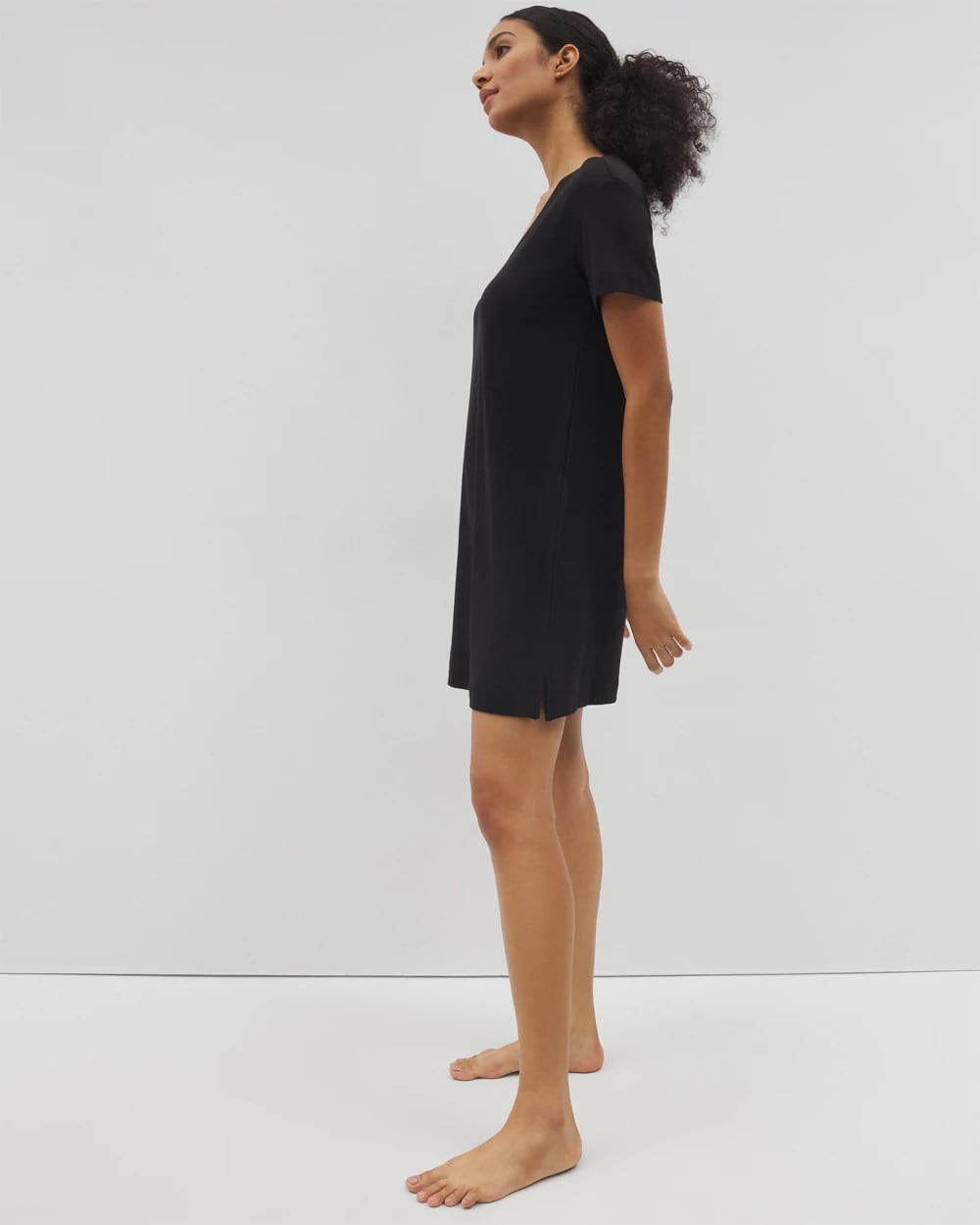 BLACK - Short-Sleeve Sleepshirt | Soma