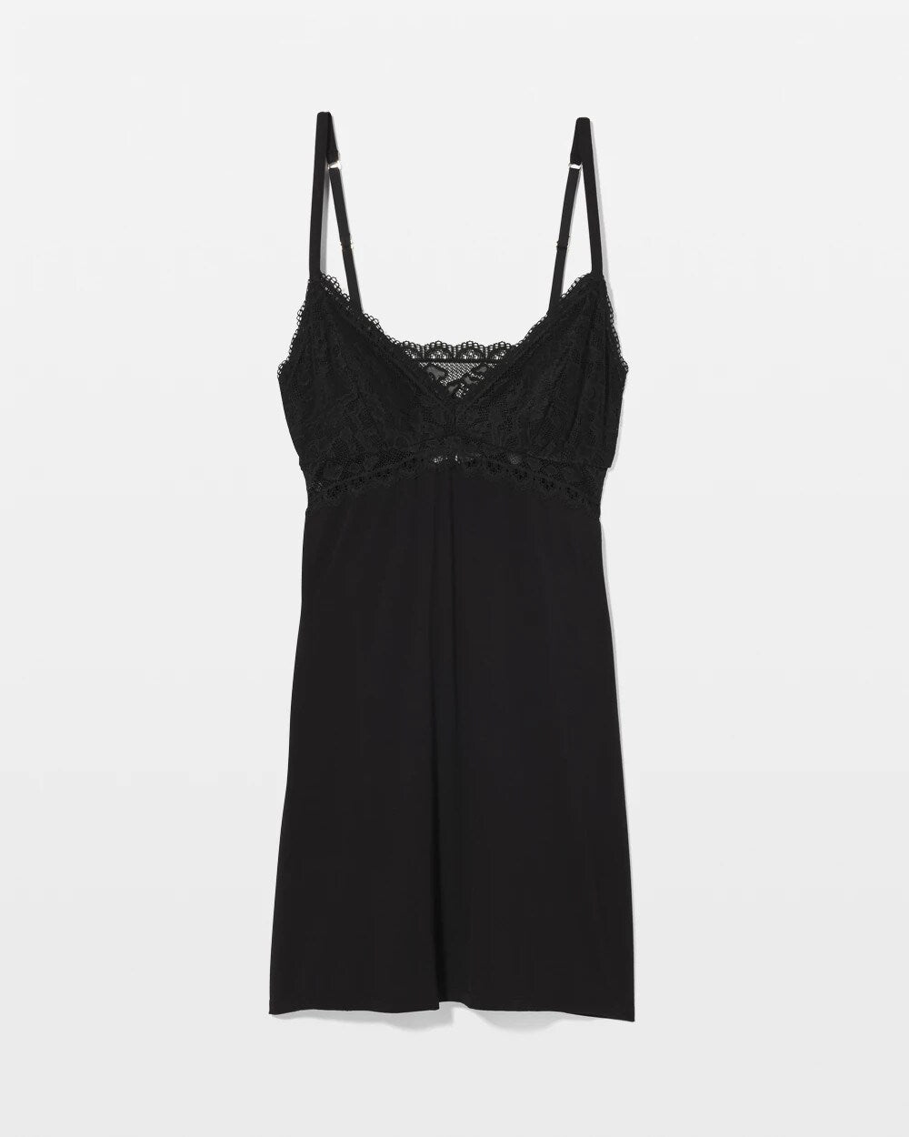 BLACK - Soft Support Lace Chemise | Soma