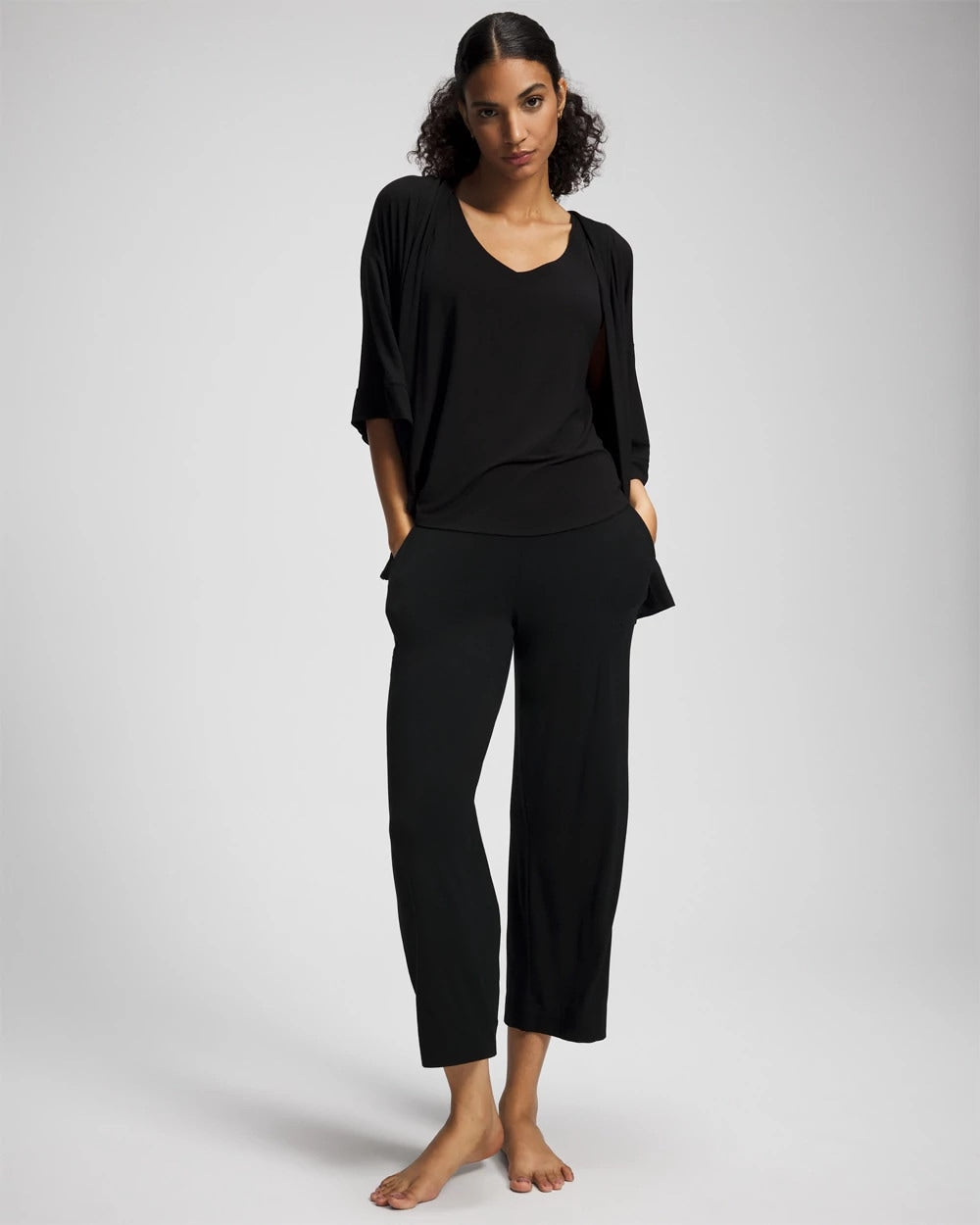 BLACK - V-Neck Pajama Tank | Soma