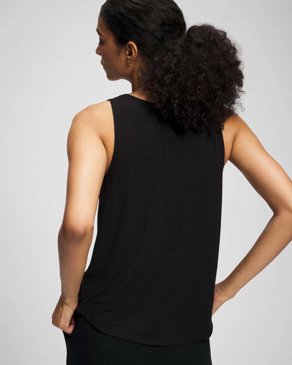 BLACK - V-Neck Pajama Tank | Soma