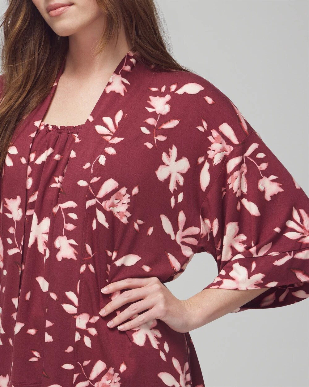 BUDDING ROMANCE VERMILL - Pajama Cardi | Soma