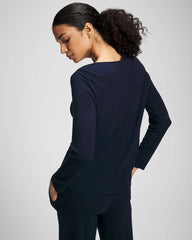 NIGHTFALL NAVY - Long-Sleeve Pajama Top | Soma