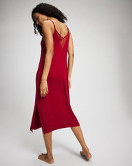 PAINT THE TOWN RED - Lace Midi Nightgown | Soma