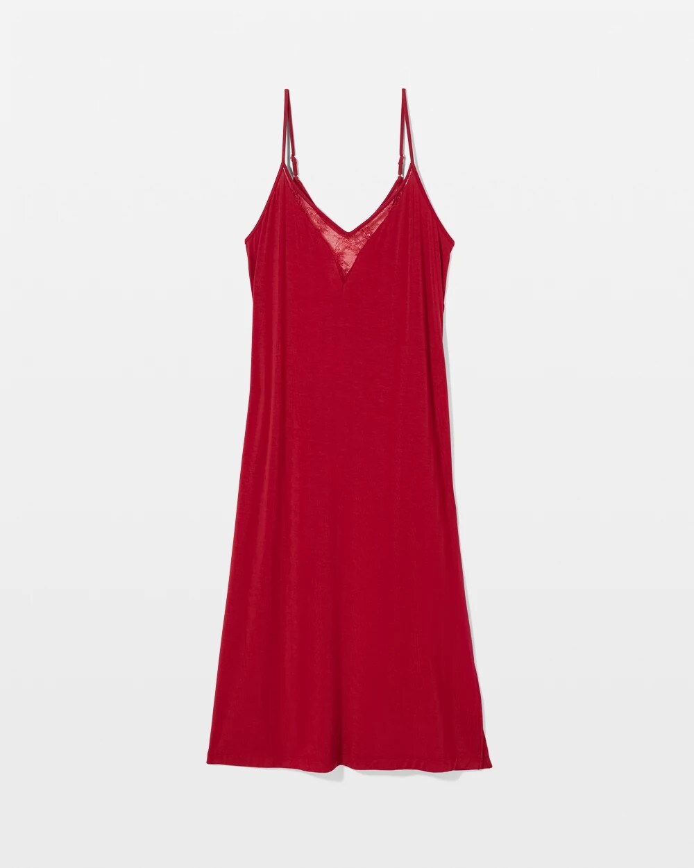 PAINT THE TOWN RED - Lace Midi Nightgown | Soma