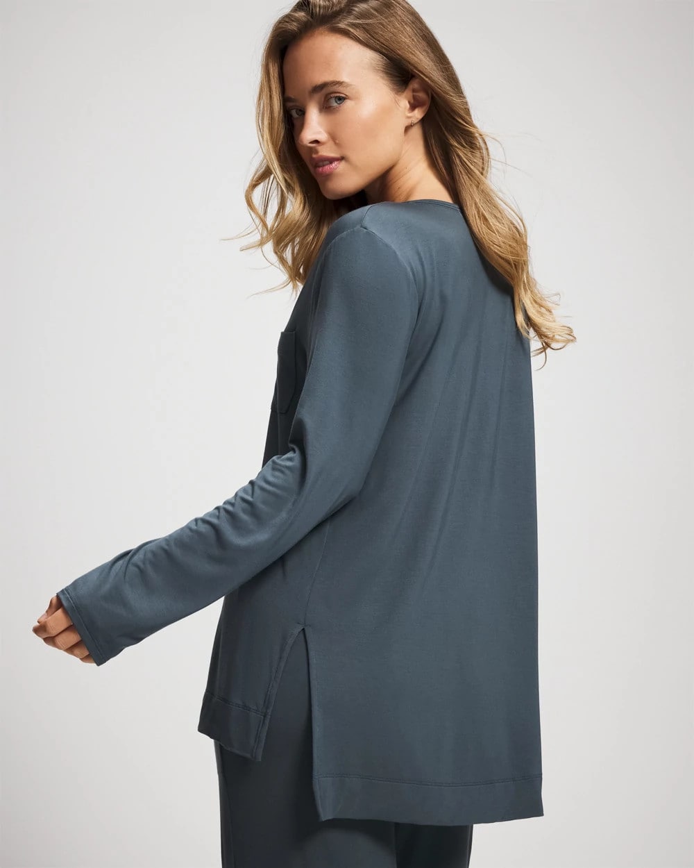 PETROL - Long Sleeve Pajama Tee | Soma