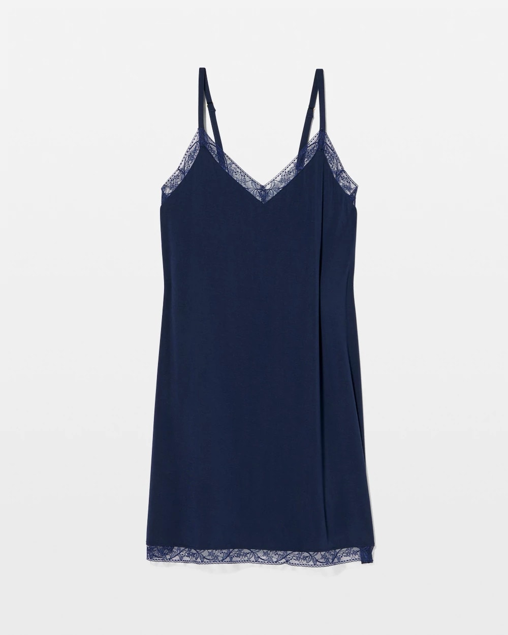 NIGHTFALL NAVY - Lace Trim Chemise | Soma