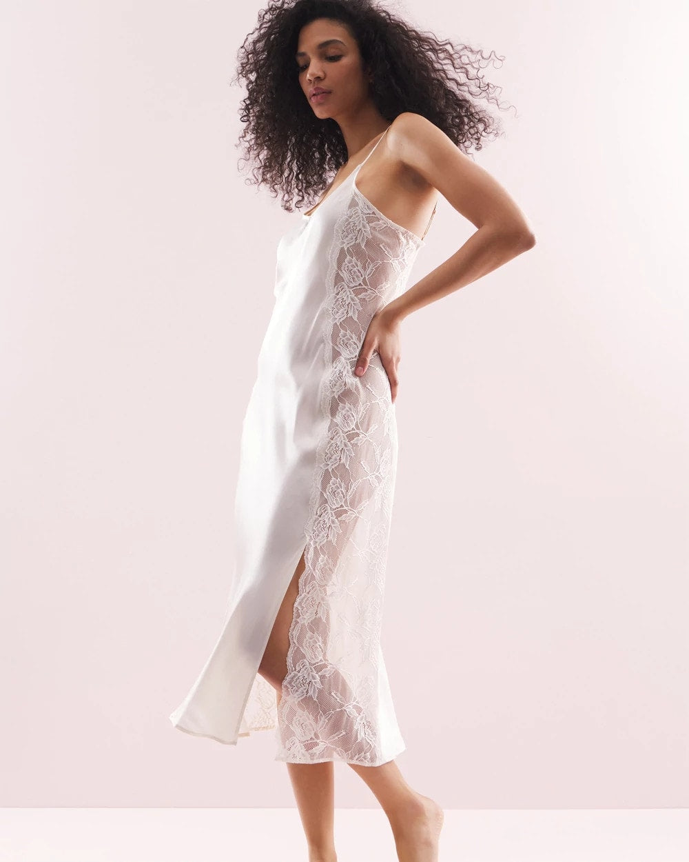IVORY - Soma's Sexiest Silk Lace Gown | Soma