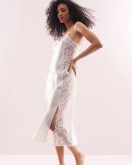 IVORY - Soma's Sexiest Silk Lace Gown | Soma