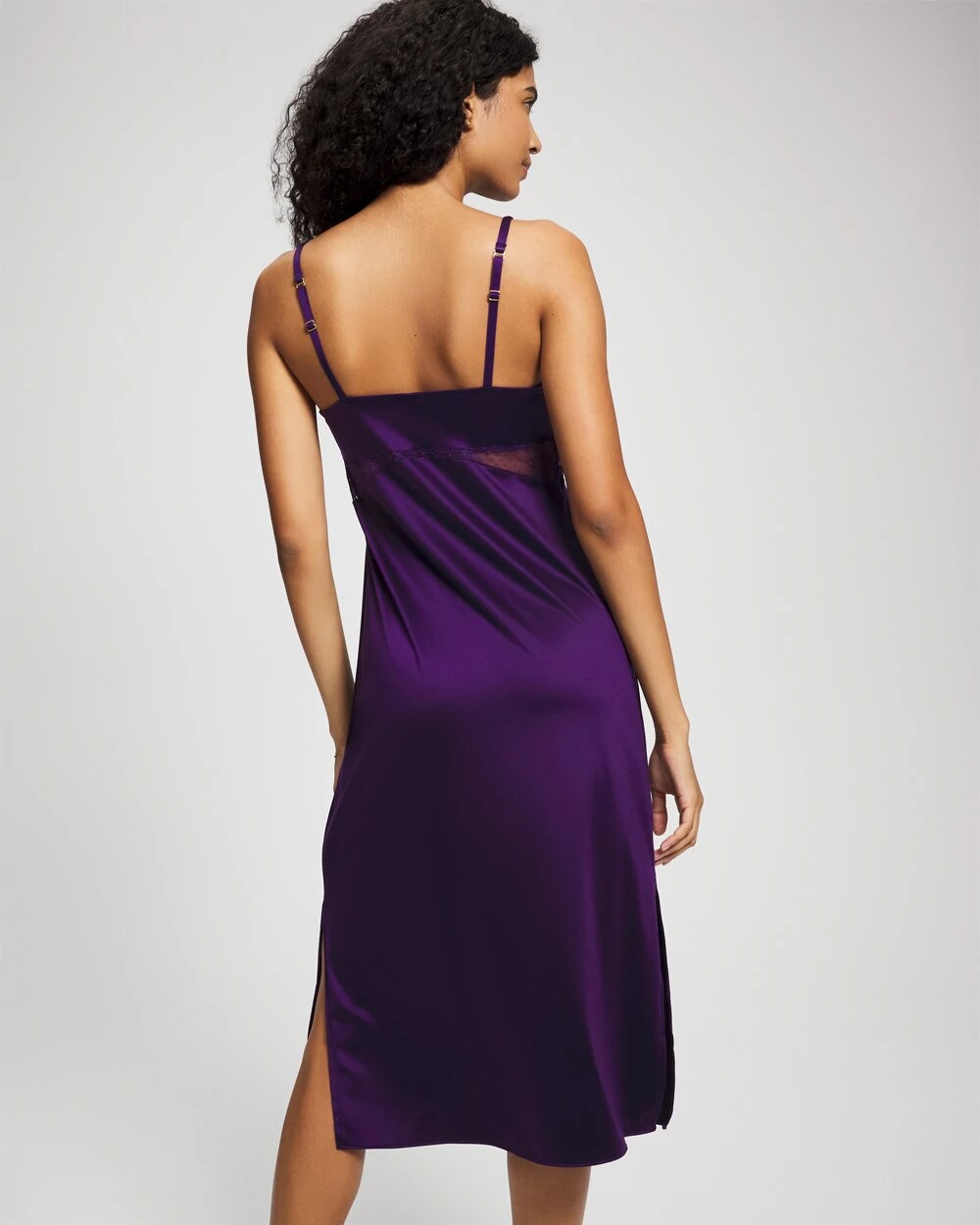 MAJESTIC PURPLE - Lace Midi Nightgown | Soma