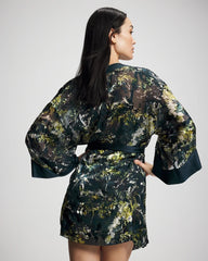 FERN FANTASY DARK HARBOUR - Soma’s Sexiest Silk Burnout Robe | Soma