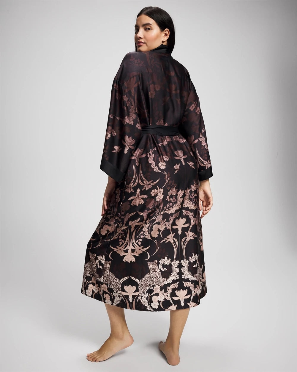 SAVANNA DAMASK BDR - Long Robe | Soma