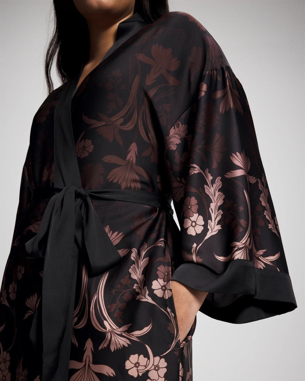 SAVANNA DAMASK BDR - Long Robe | Soma