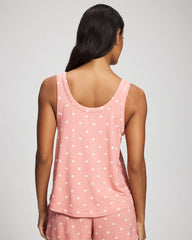 DREAMY DOT MID BLUSH PINK - Pajama Tank | Soma