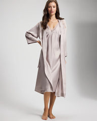 GRAY GLASS - Lace Long Robe | Soma