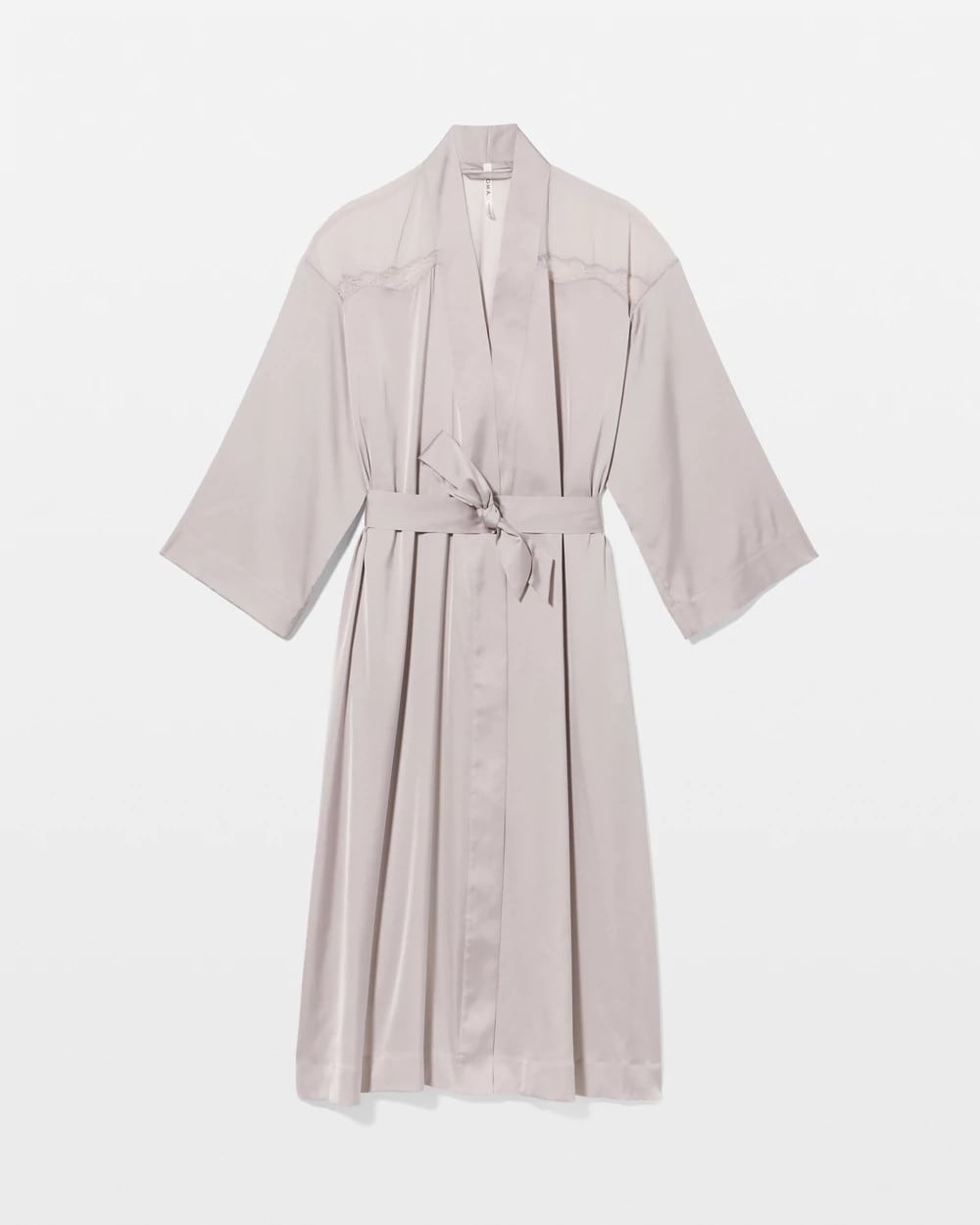 GRAY GLASS - Lace Long Robe | Soma