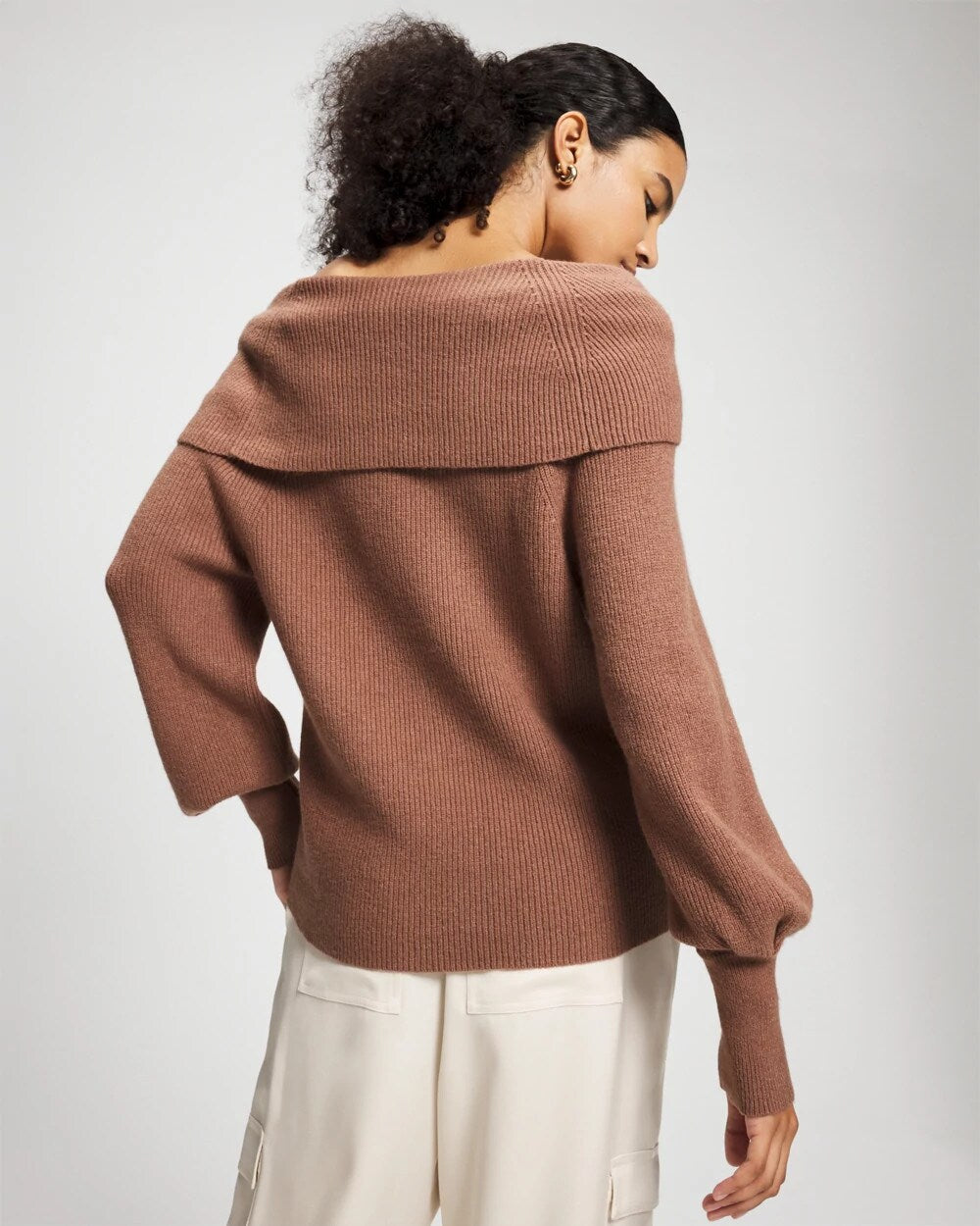 CARDAMOM - Premier Knit off the Shoulder Sweater | Soma