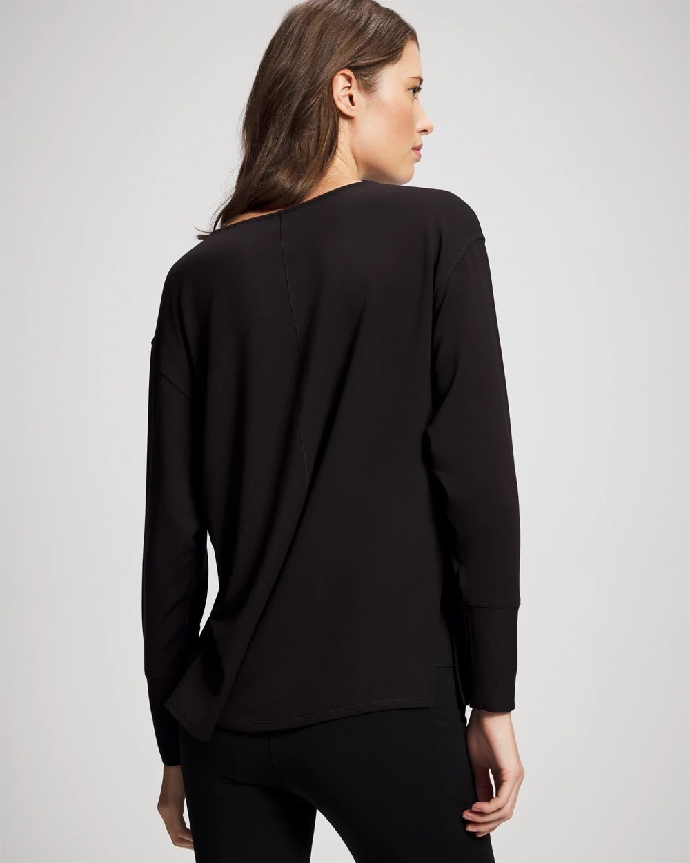 BLACK - Ultra Soft Fleece Dolman Top | Soma