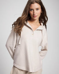 HEATHER SHELL - Cloud Fleece Oversized Hooded Sweater | Soma
