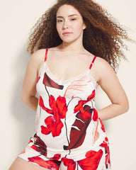 TROPIC LIKE ITS HOT WS - Lace Trim Pajama Cami | Soma