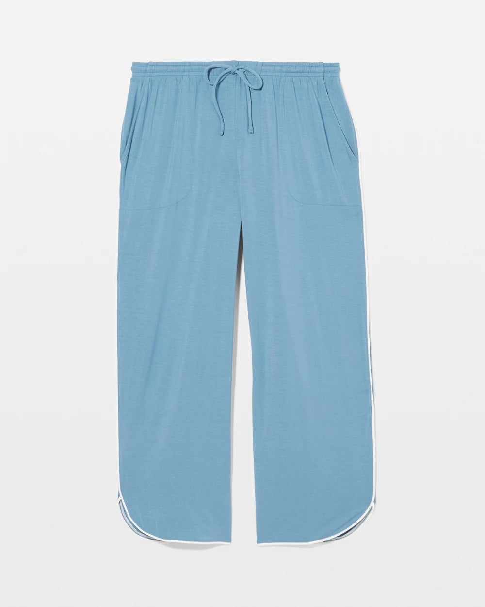 BLUE HEAVEN - Solid Piped Crop Pajama Pant | Soma