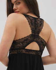 BLACK - Soft Support Lace Chemise | Soma