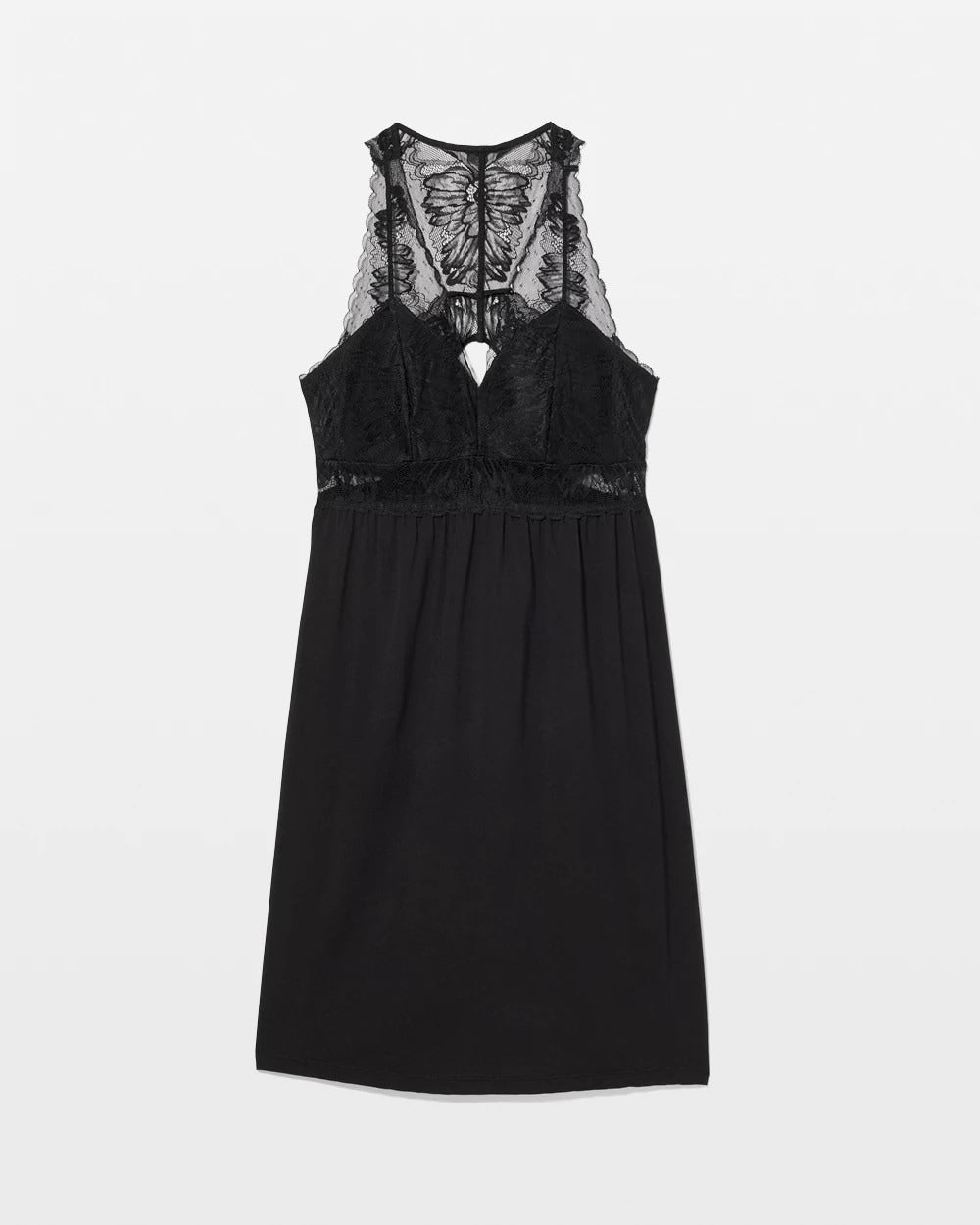 BLACK - Soft Support Lace Chemise | Soma
