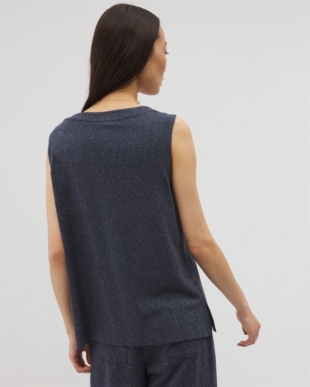 HEATHER ECLIPSE - Rib Knit Sleeveless Top | Soma