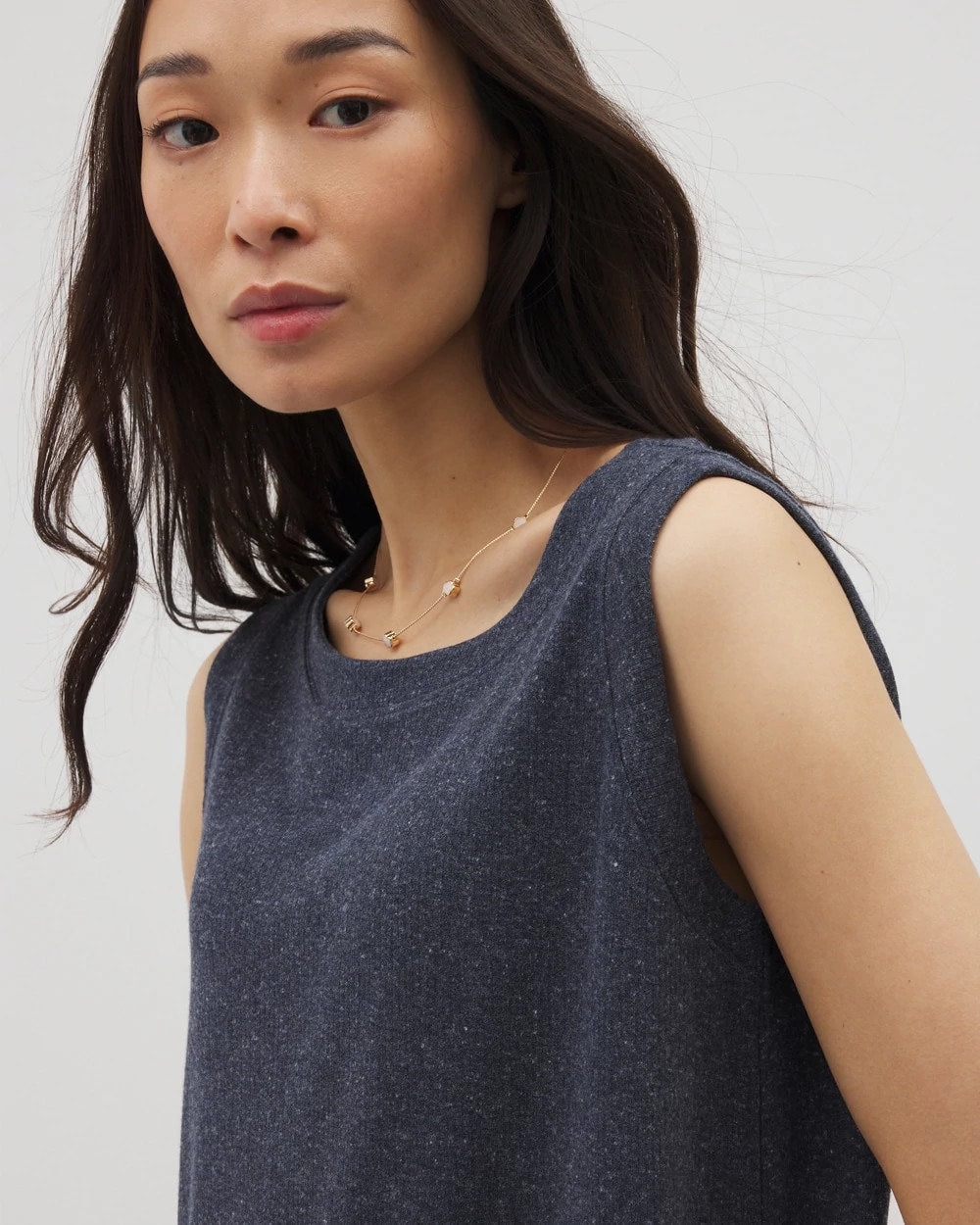 HEATHER ECLIPSE - Rib Knit Sleeveless Top | Soma