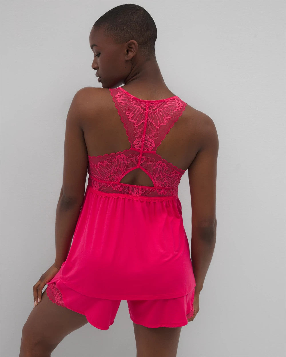PERFECT PINK - Soft Support Lace Pajama Cami | Soma