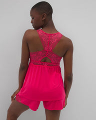 PERFECT PINK - Soft Support Lace Pajama Cami | Soma