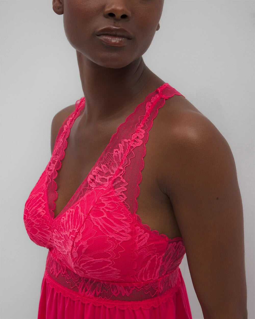 PERFECT PINK - Soft Support Lace Pajama Cami | Soma