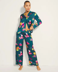 GETTIN FIGGY WITH IT TEAL - Piped Pajama Pant | Soma