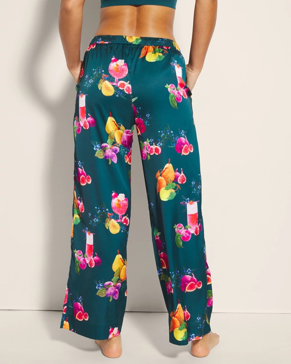 GETTIN FIGGY WITH IT TEAL - Piped Pajama Pant | Soma