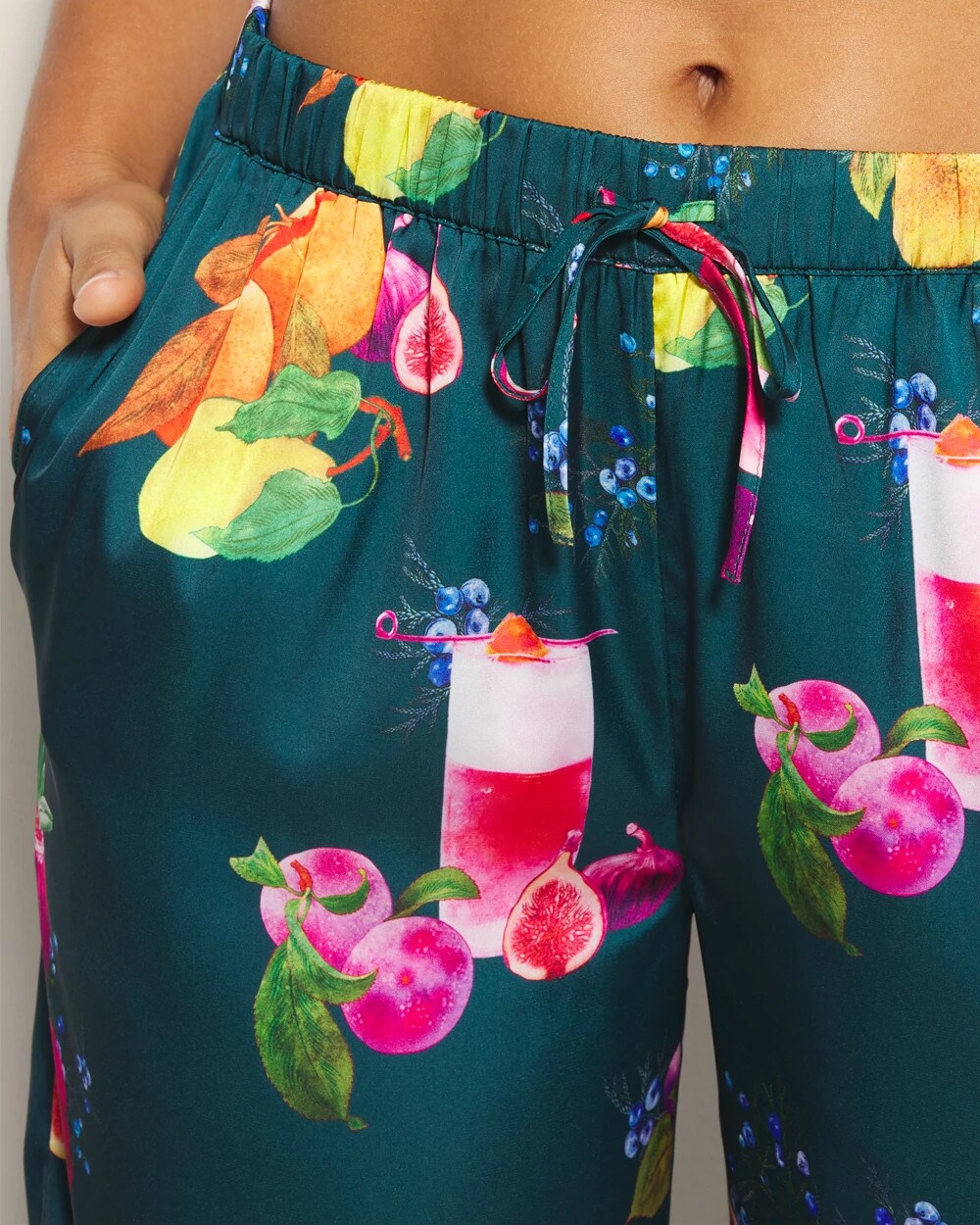 GETTIN FIGGY WITH IT TEAL - Piped Pajama Pant | Soma