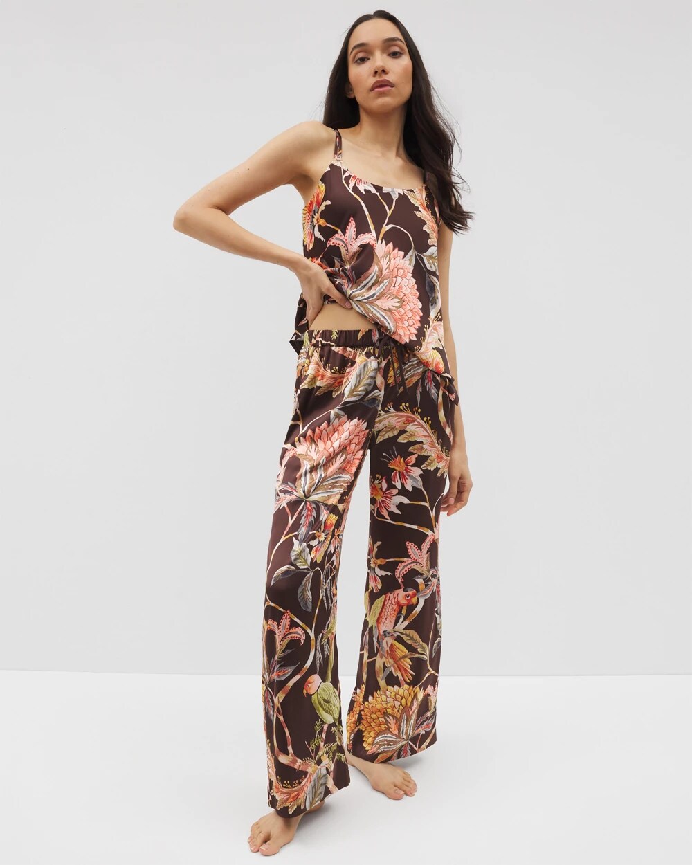 PARROT-DISO PLUME G FR - Piped Pajama Pant | Soma