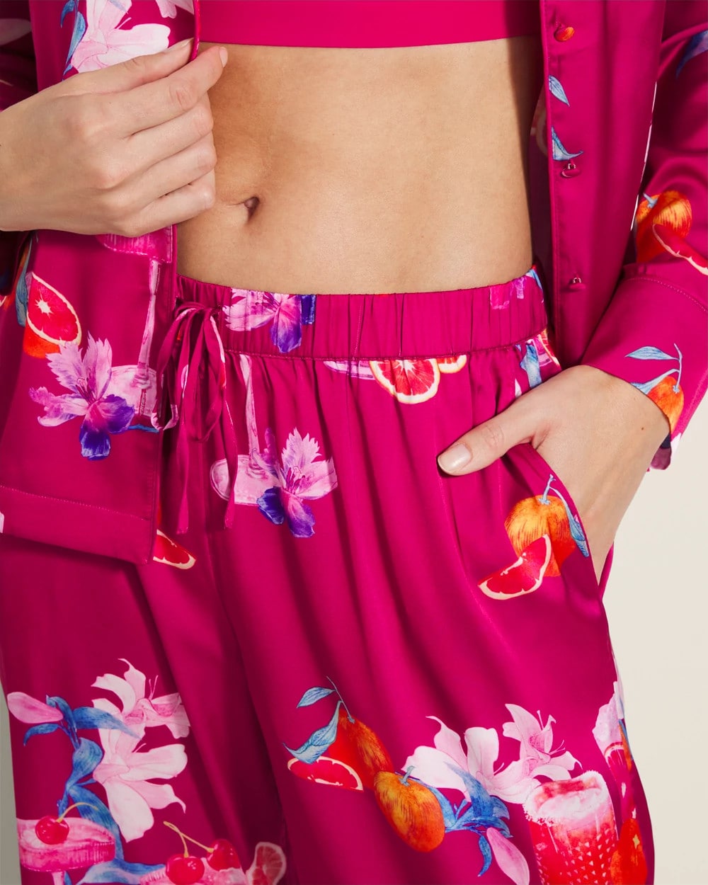 ORANGE YOU GLAD PINK COSM - Piped Pajama Pant | Soma