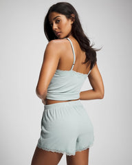 GREEN MIST - Pointelle Pajama Short | Soma