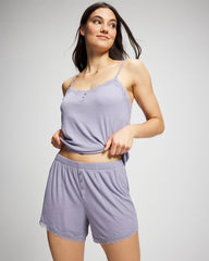LAVENDER CLOUD - Pointelle Pajama Short | Soma