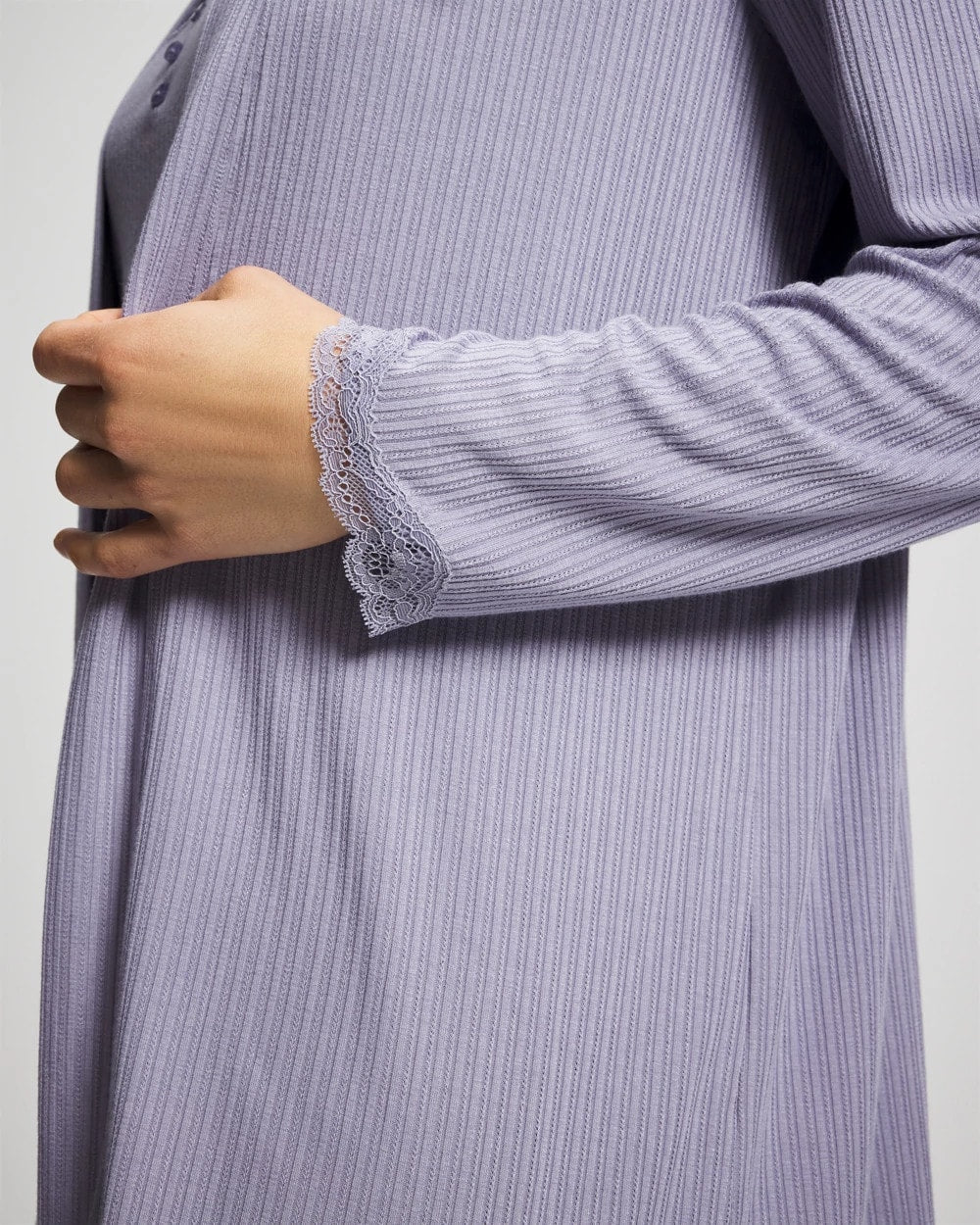LAVENDER CLOUD - Pointelle Pajama Cardi | Soma