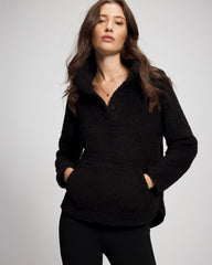 BLACK - Sherpa Pullover | Soma