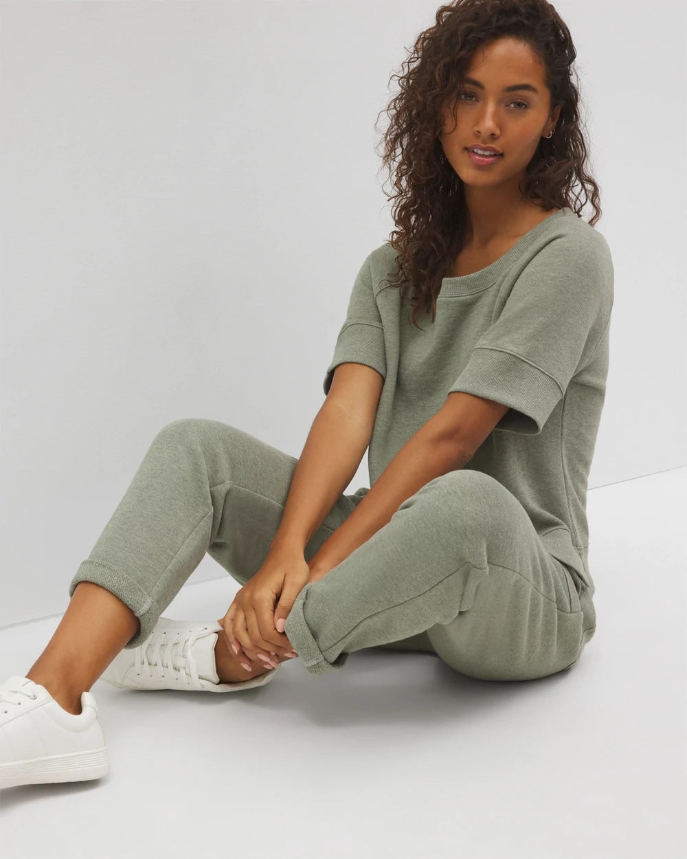 HEATHER HIGHLANDS - Cotton Terry Dolman Top | Soma