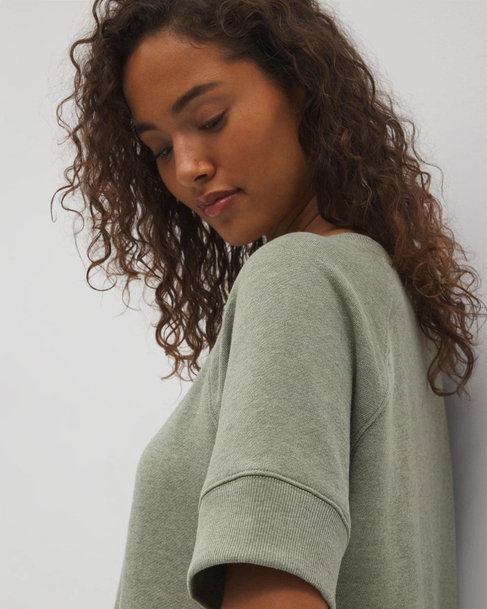 HEATHER HIGHLANDS - Cotton Terry Dolman Top | Soma