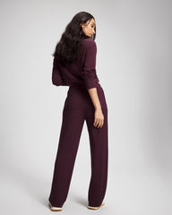 MERLOT - Ultrasoft Fleece Straight Leg Pant | Soma