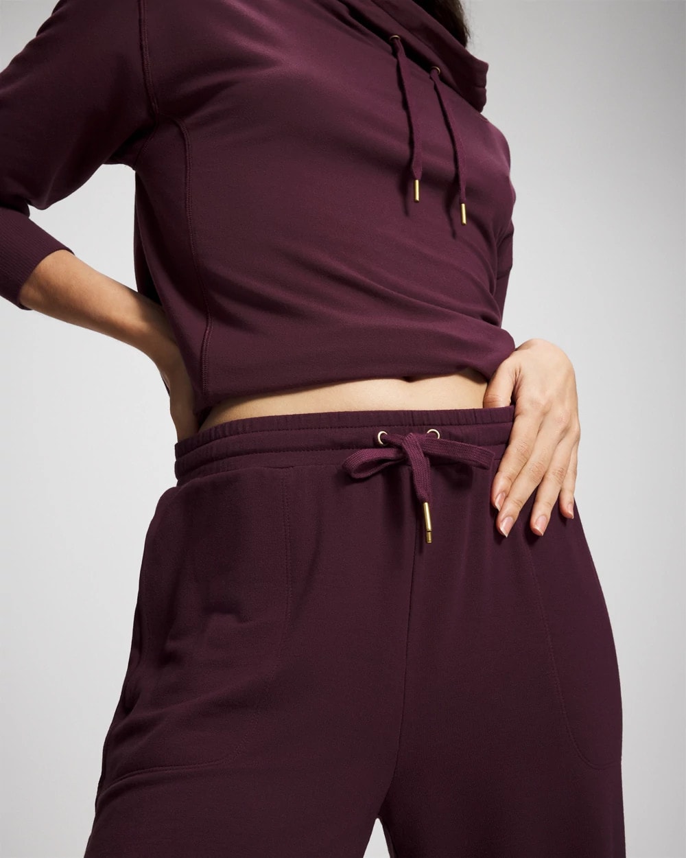 MERLOT - Ultrasoft Fleece Straight Leg Pant | Soma