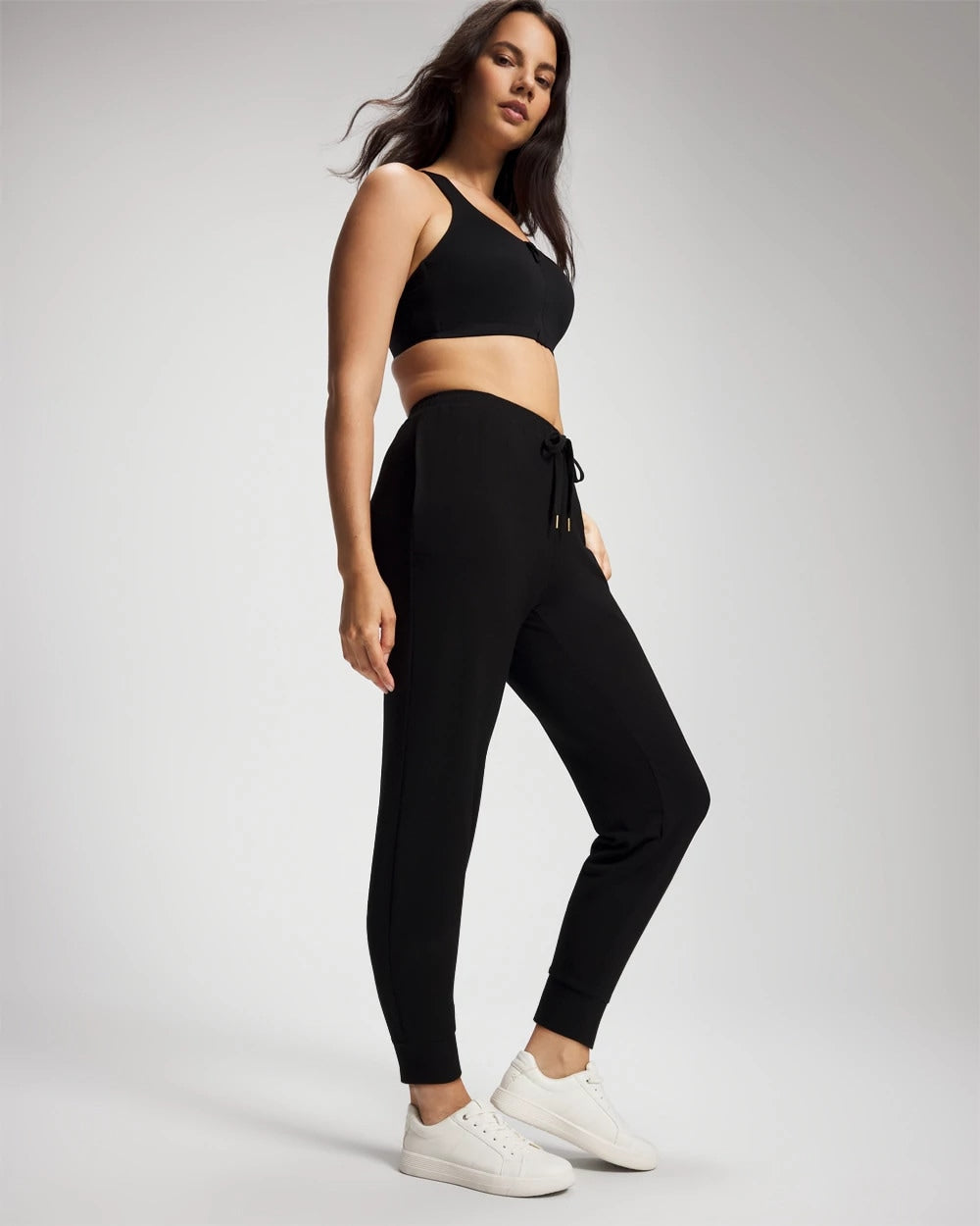 BLACK - Ultrasoft Fleece Joggers | Soma