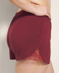 VERMILLION - Lace Trim Pajama Shorts | Soma