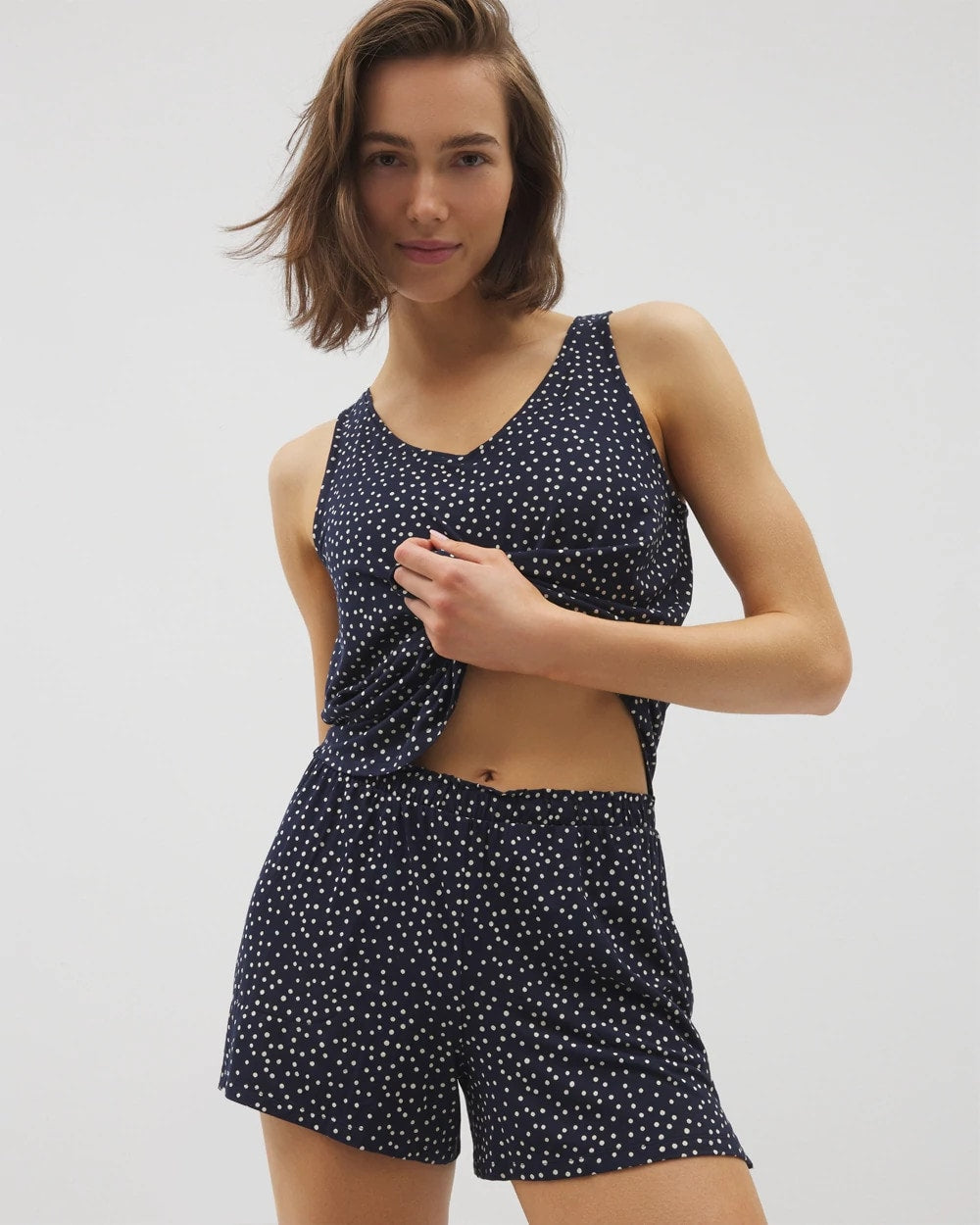 DOT OBSESSED NAVY - Pajama Shorts | Soma